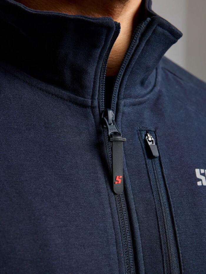 SLAM Deck Zipped Sweatshirt med lynlås. Dark Navy.